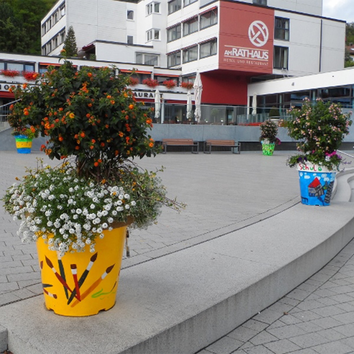 Pots de fleurs Extravase customisés