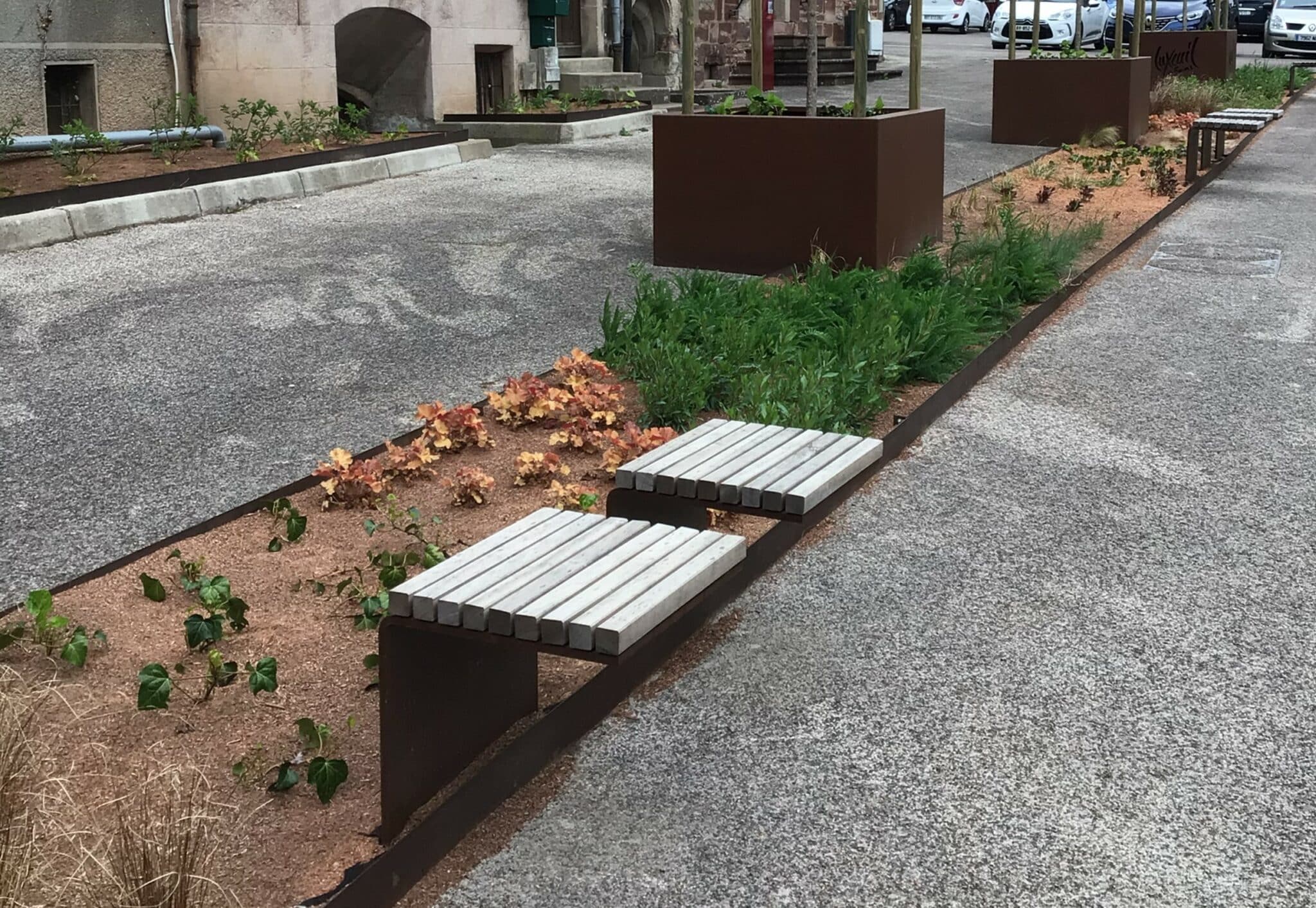 Aménagement de la place publique de la mairie de Luxeuil-Les-Bains