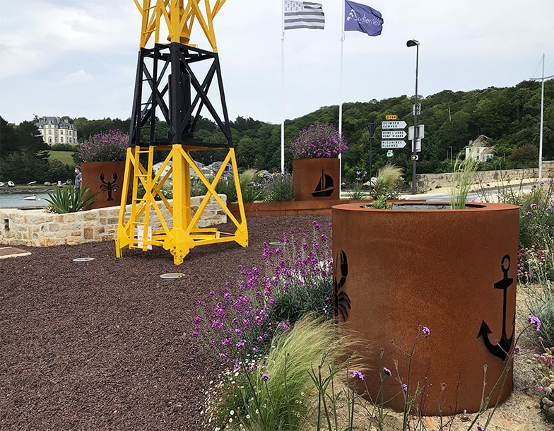 Aménager un rond point paysager