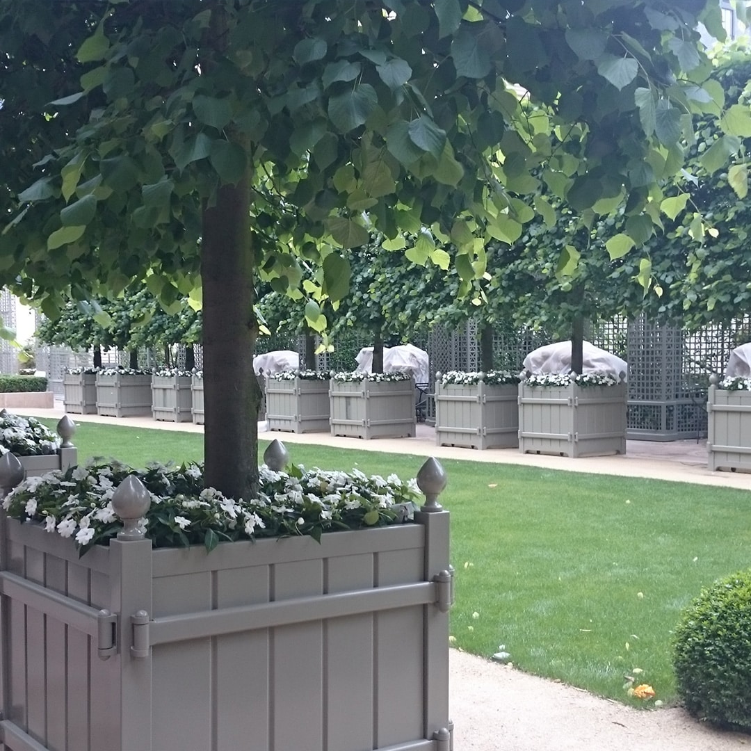 Fabrication sur mesure de bacs orangerie