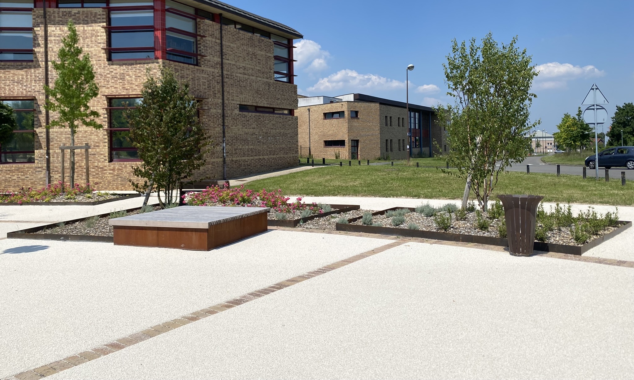 Projet Arras amenagement sur mesure corten sable active