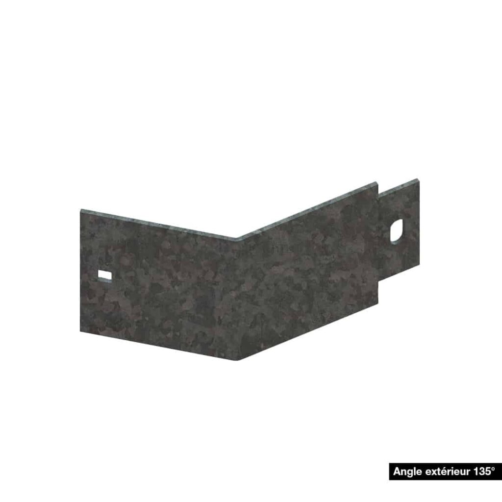 Angle pour bordure droite - Acier galvanisé à chaud