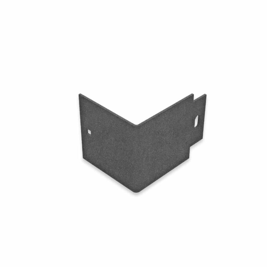Angle pour bordure droite – Acier corten brut