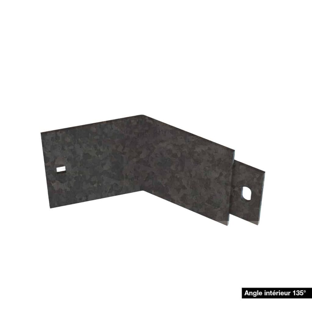 Angle pour bordure droite - Acier galvanisé à chaud