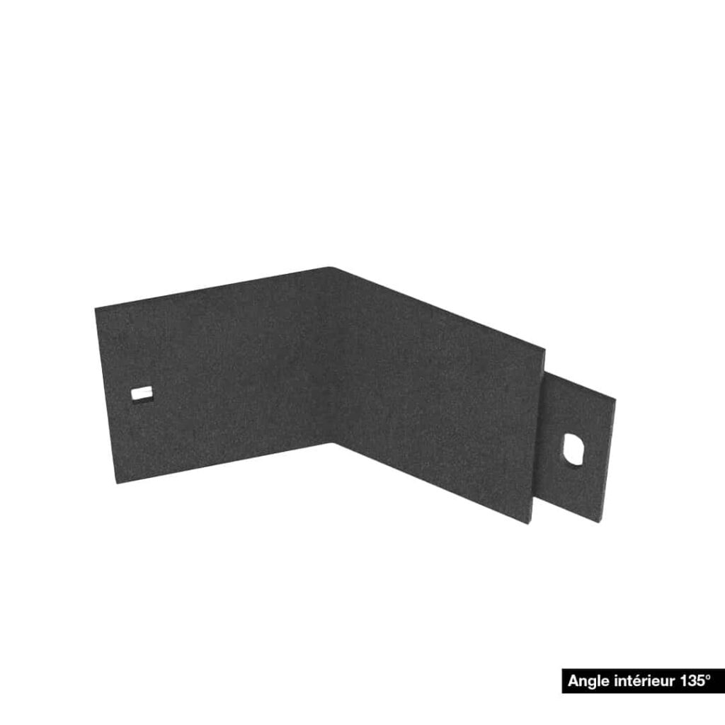 Angle pour bordure droite - Acier corten brut