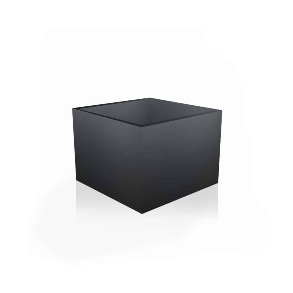 Bac avec fond panneauté carré