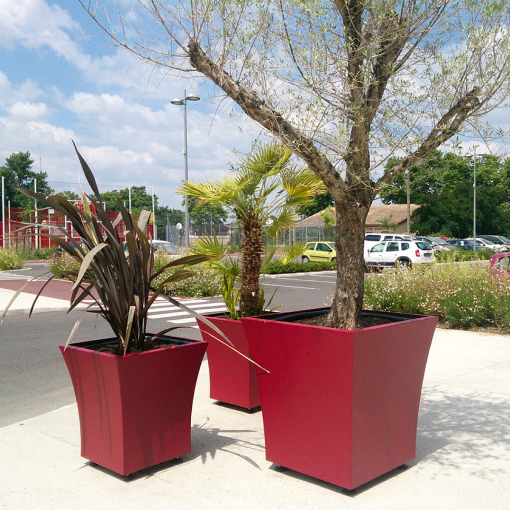 Bac de fleurissement urbain galbé - Concave