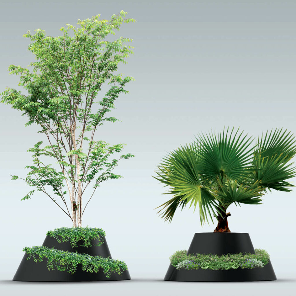 Bac de fleurissement conique - Contrario