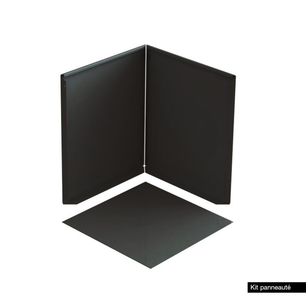 Bac avec fond panneauté rectangle