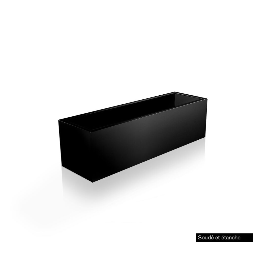 Bac avec fond soudé rectangle