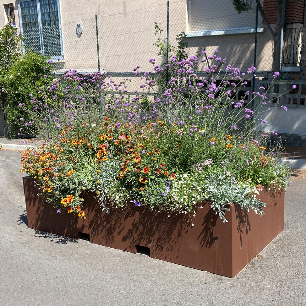 Bac avec fond panneauté rectangle