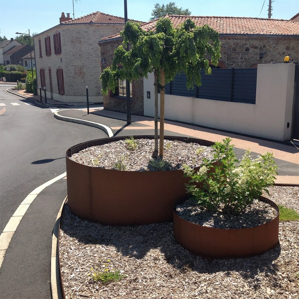 Bac sans fond panneauté rond