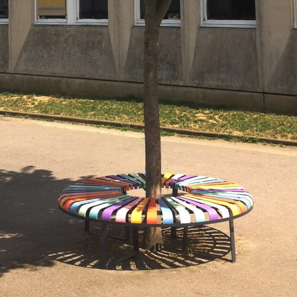 Banquette circulaire - PASTEL