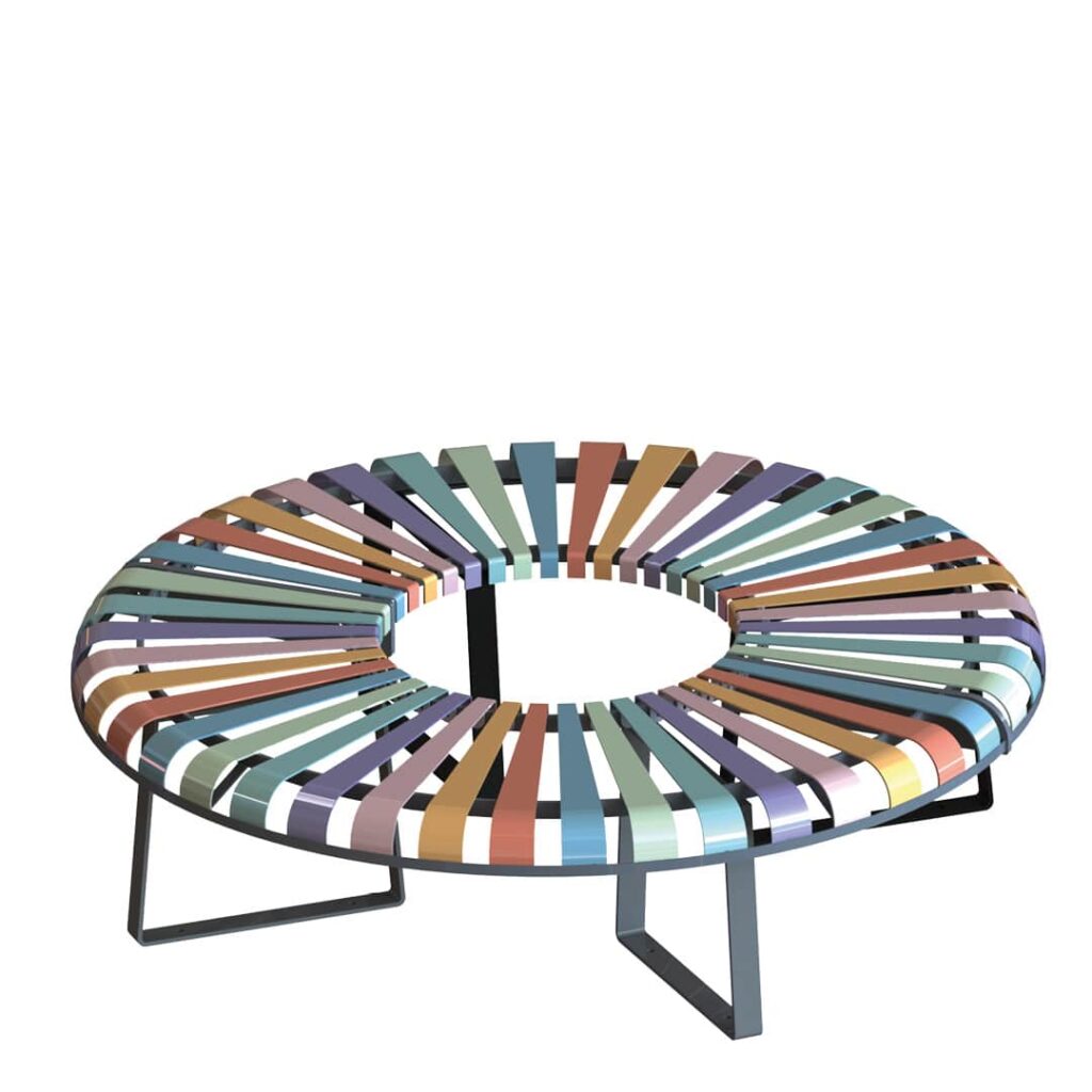 Banquette circulaire – PASTEL