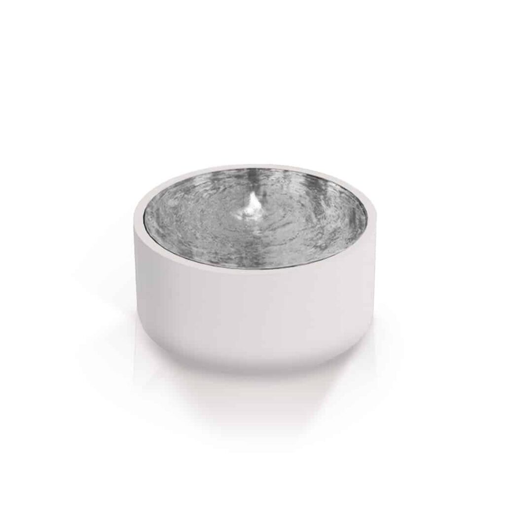 Table d'eau ronde - Aluminium peint