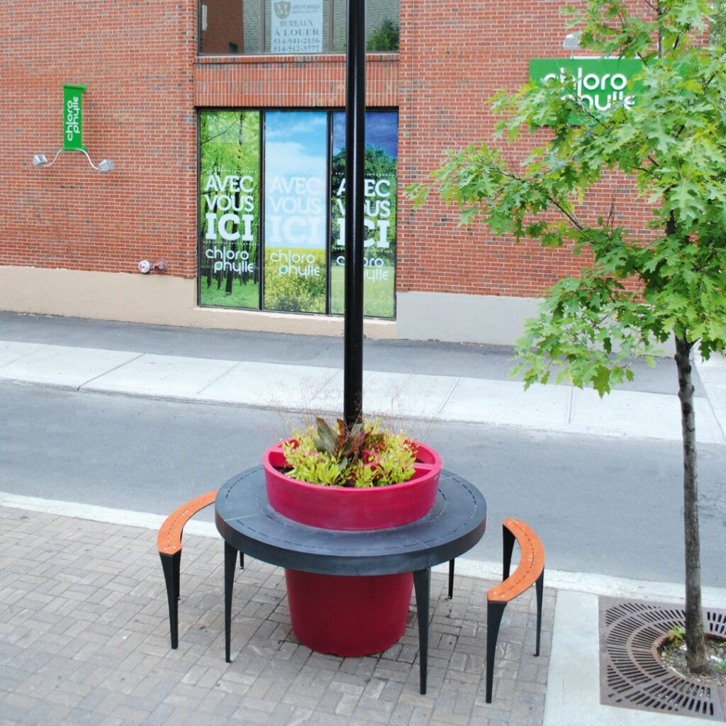 Pot de Fleurs plastique recyclable - Demi Extravase