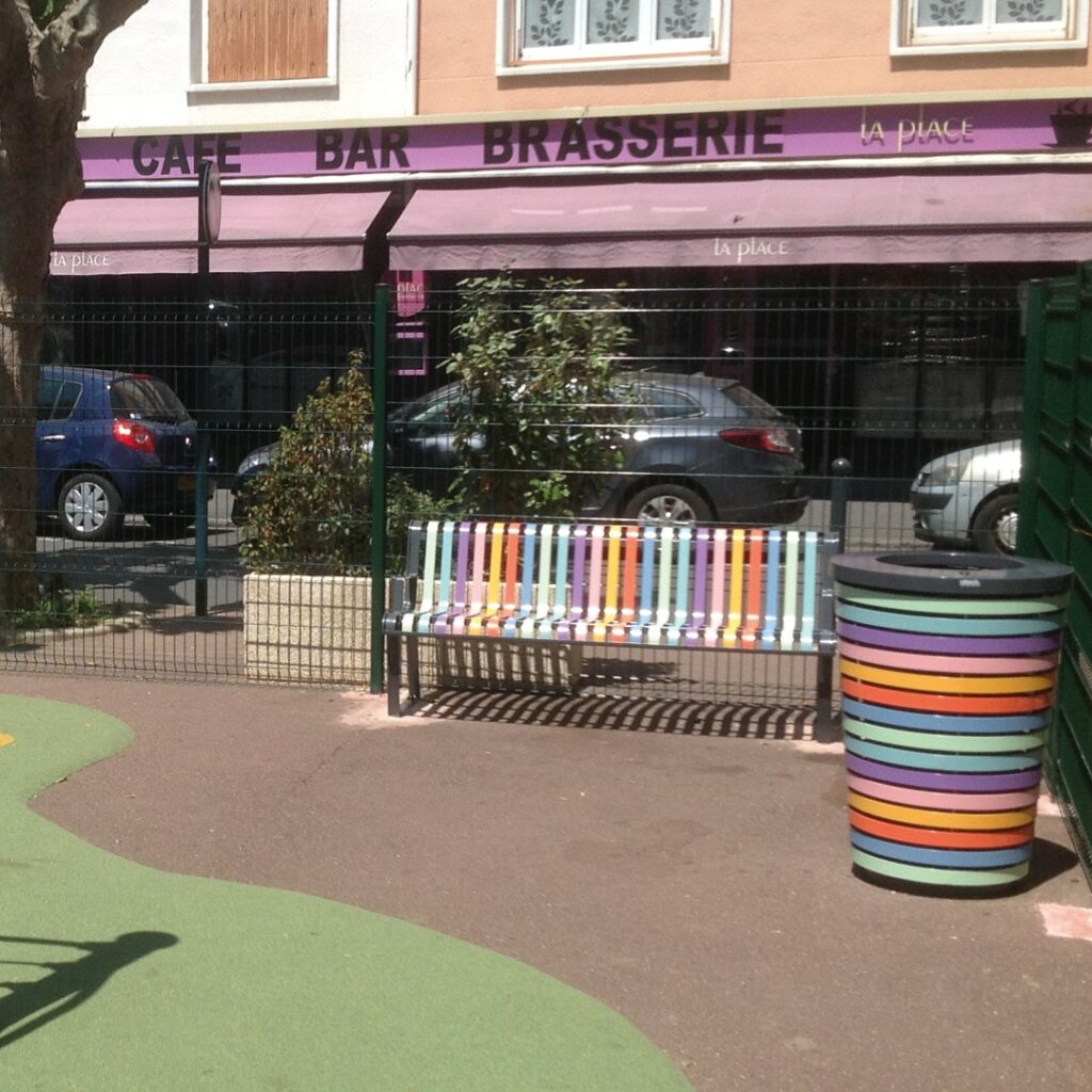 Poubelle Publique - PASTEL