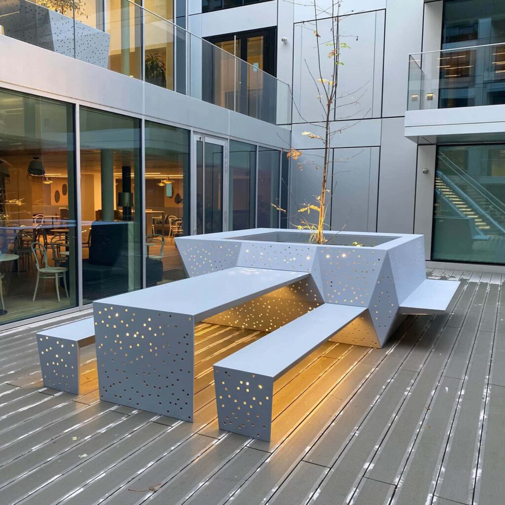 Table pique-nique - Mosaïque