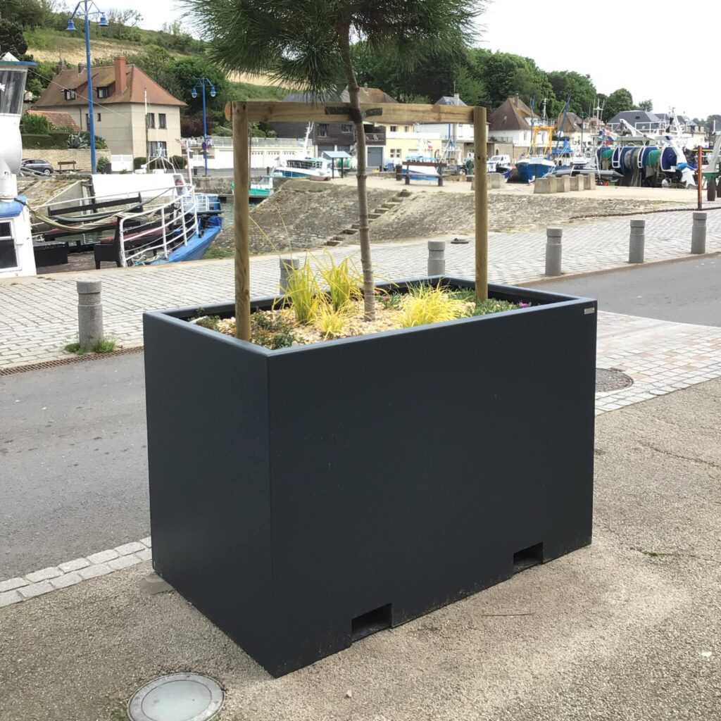 Bac avec fond soudé rectangle