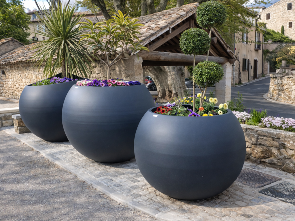 Bac à plantes boule – Square