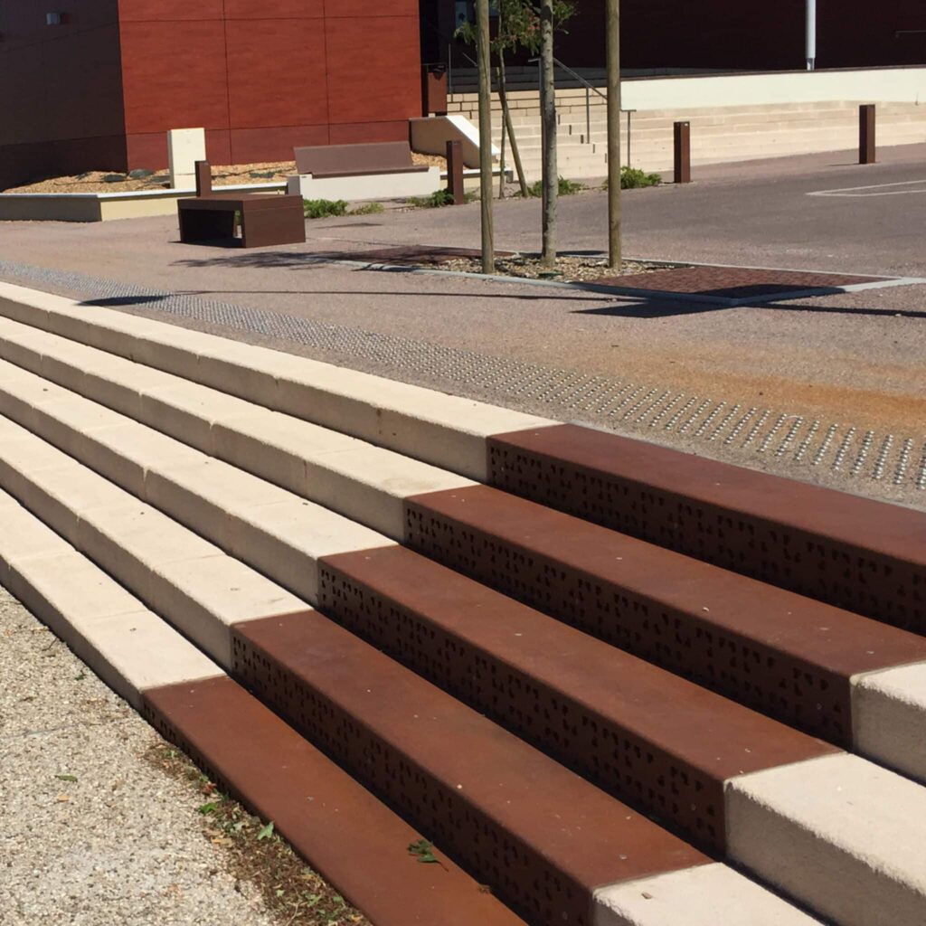 Escaliers - Acier corten