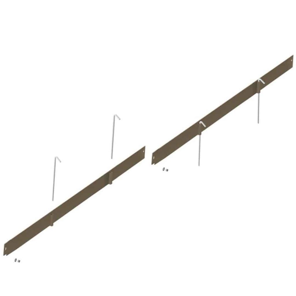 Bordure droite - Acier corten brut - 3 ML