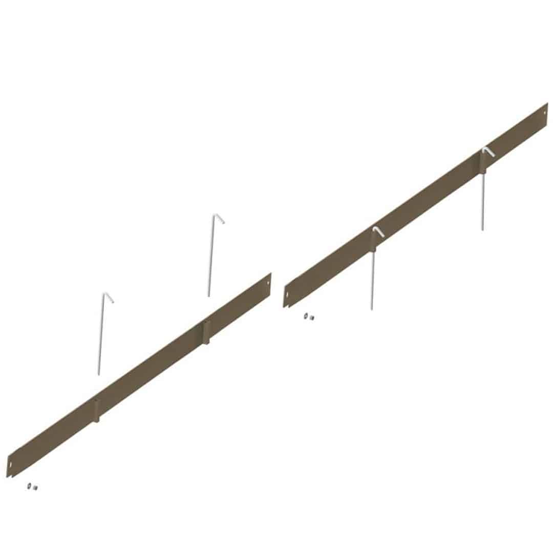 Bordure droite – Acier corten brut – 3 ML