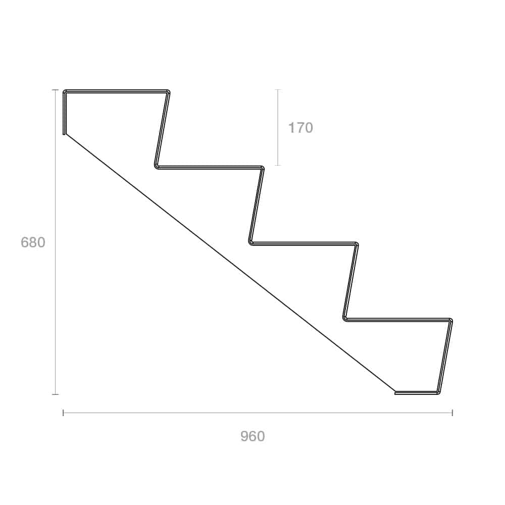 Escaliers - Acier corten