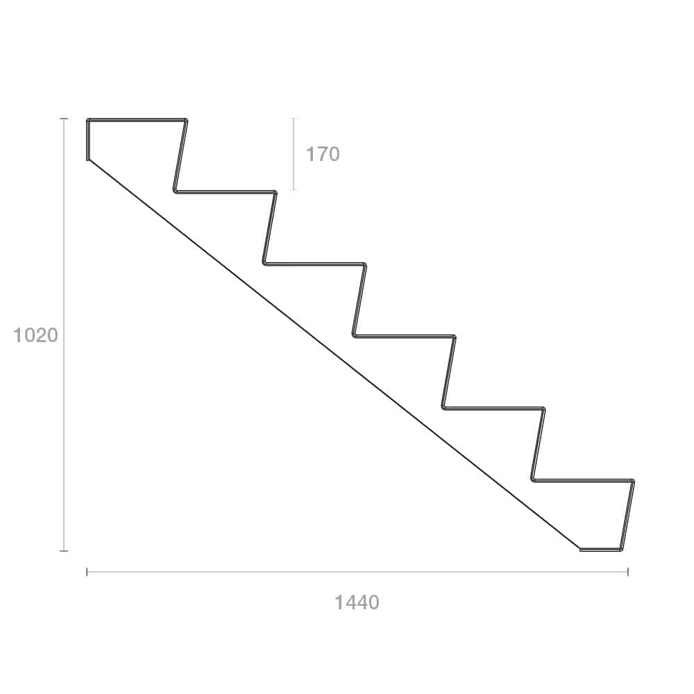 Escaliers - Acier corten