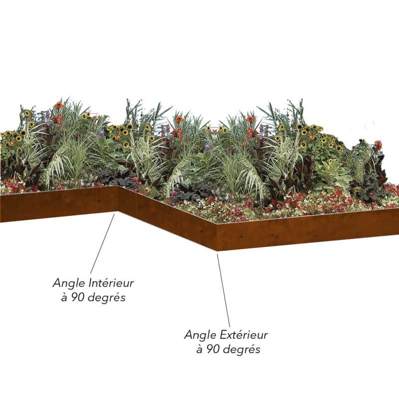Angle costière - Acier corten