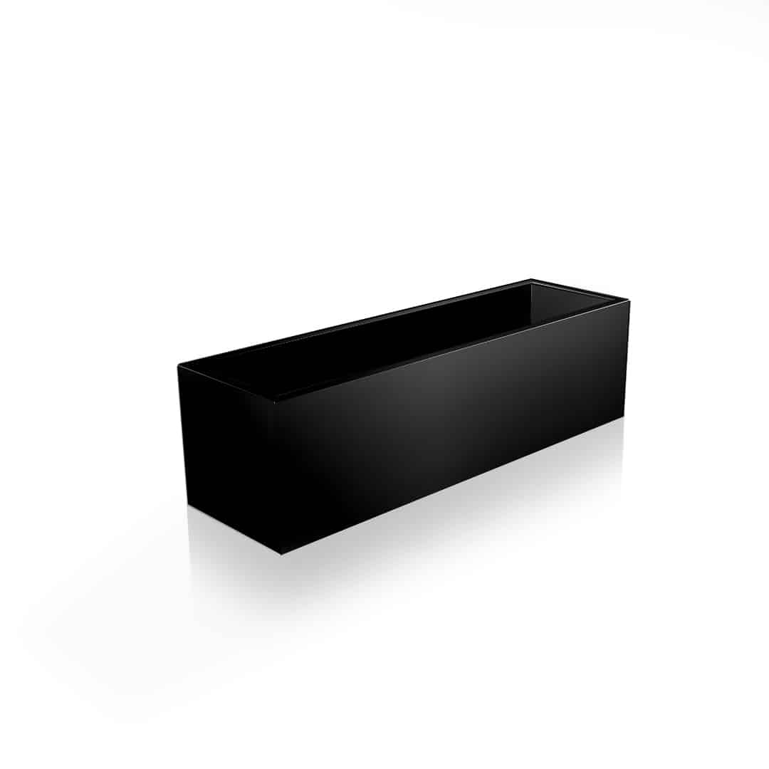 Bac avec fond soudé rectangle