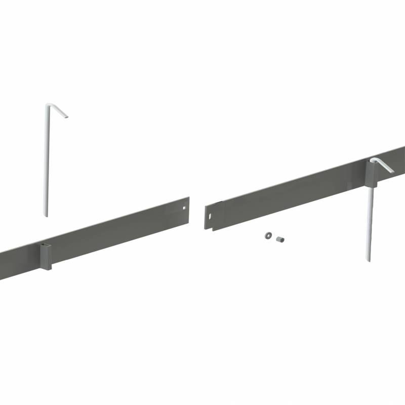 Bordure droite - Aluminium brut - 3 ML