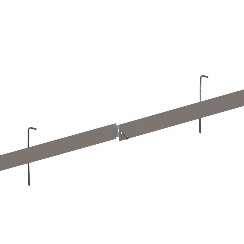 Bordure droite – Aluminium brut – 3 ML