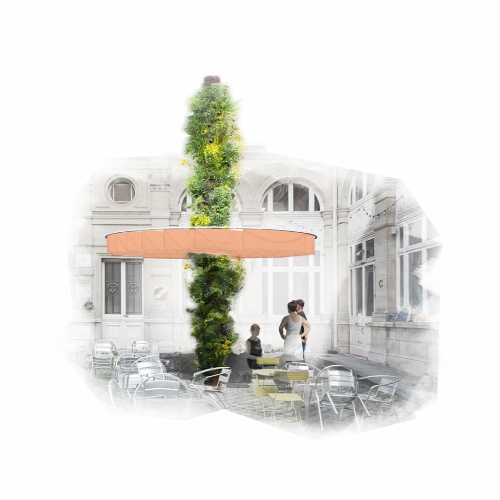 Colonne végétalisée Mube